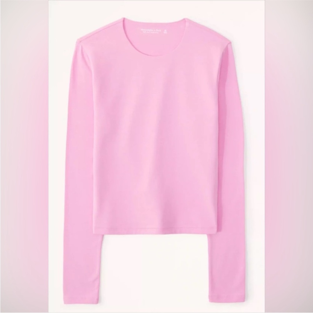 NWT Abercrombie Soft AF Seamless Cotton Crewneck